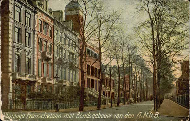 Plantage Franschelaan met Bondsgebouw van den A.N.D.B.