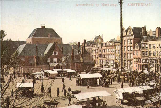 Amstelveld op Marktdag Amsterdam