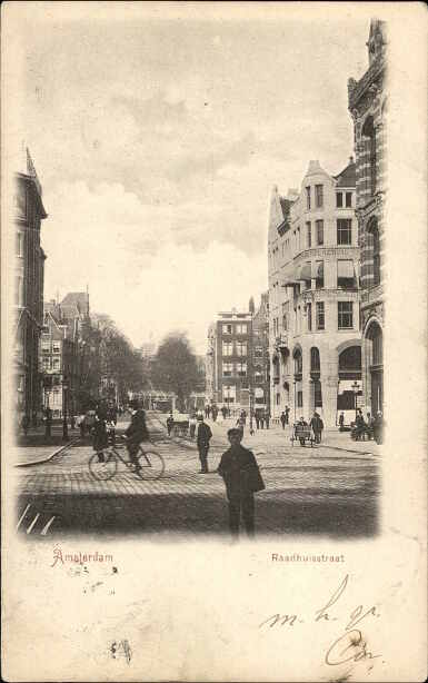 Amsterdam.     Raadhuisstraat.