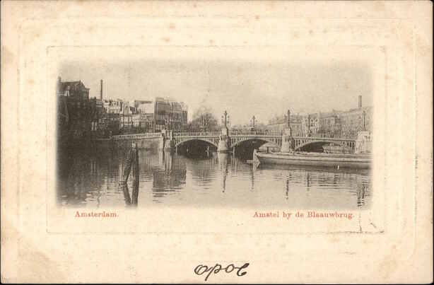 Amsterdam.   Amstel by de Blaauwbrug.