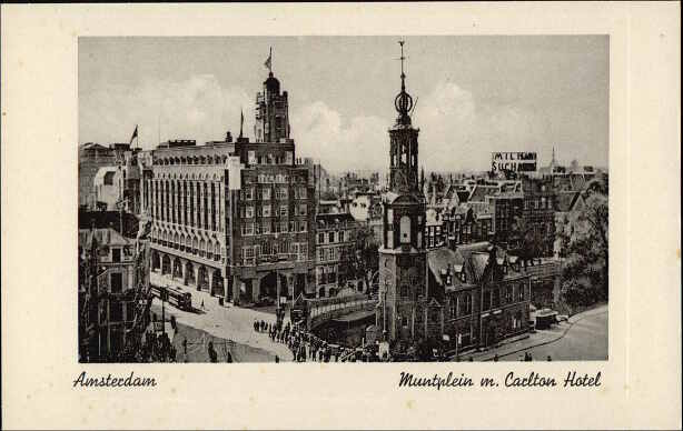 Amsterdam. Muntplein m. Carlton Hotel