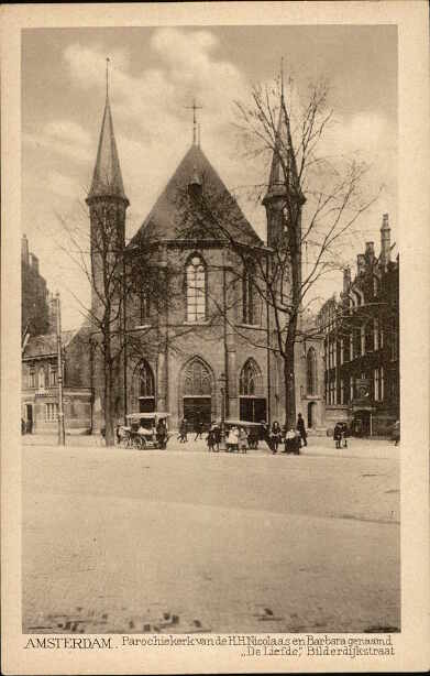 Amsterdam Parochiekerk van de H.H. Nicolaas en Barbara genaamd ''de Liefde'' Bilderdijkstraat