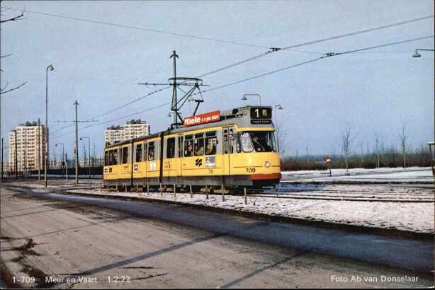 GVB-tram 749, lijn 1.